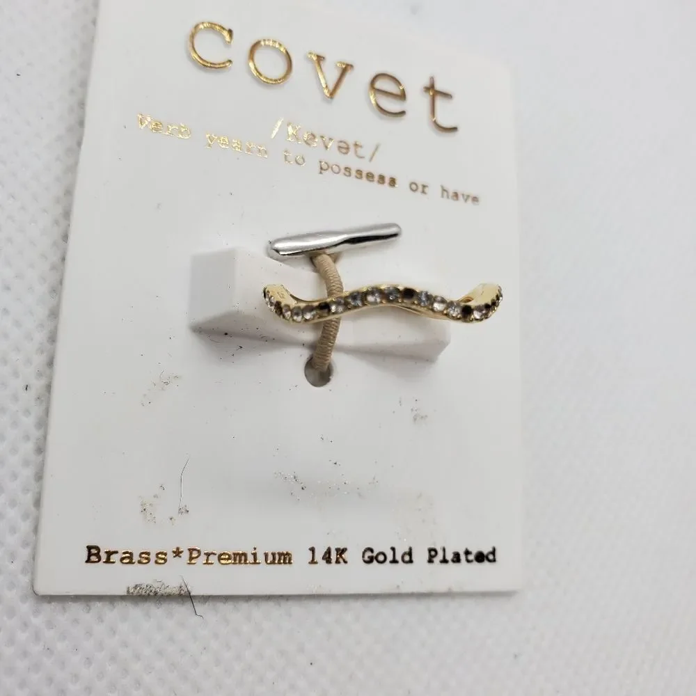 NWT Covet Premium 14 Karat Gold Plated Ring